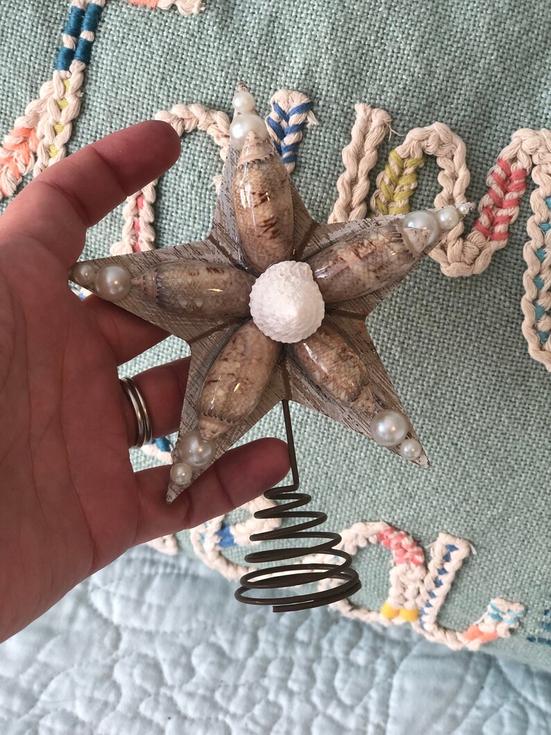 Mini Tree Toppers Coastal Christmas Tree Topper Mini Coastal Etsy