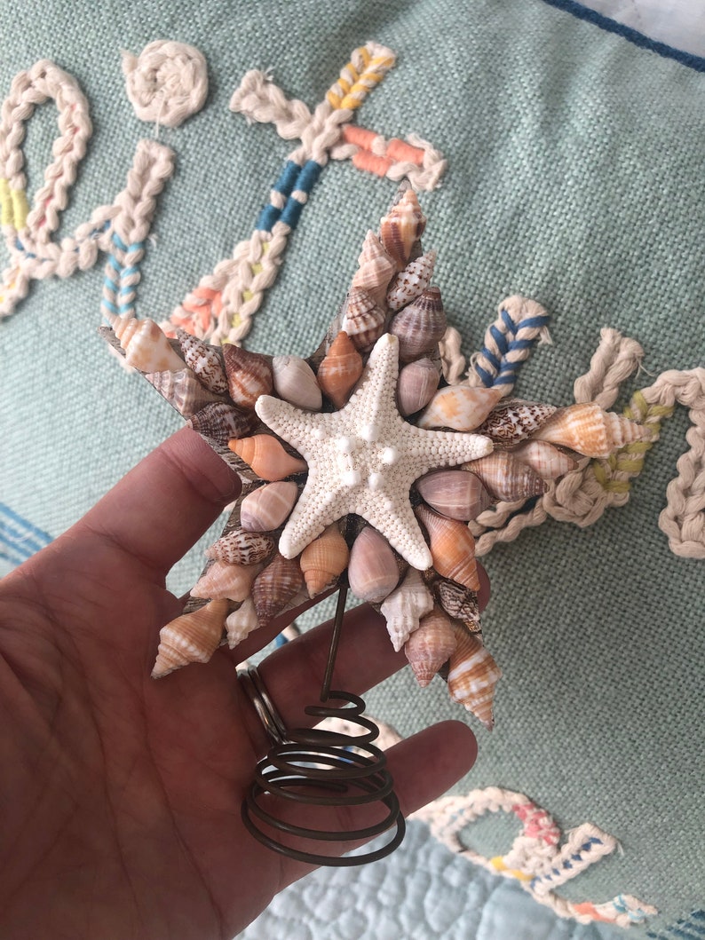 Mini Tree Toppers Coastal Christmas Tree Topper Mini Coastal Etsy