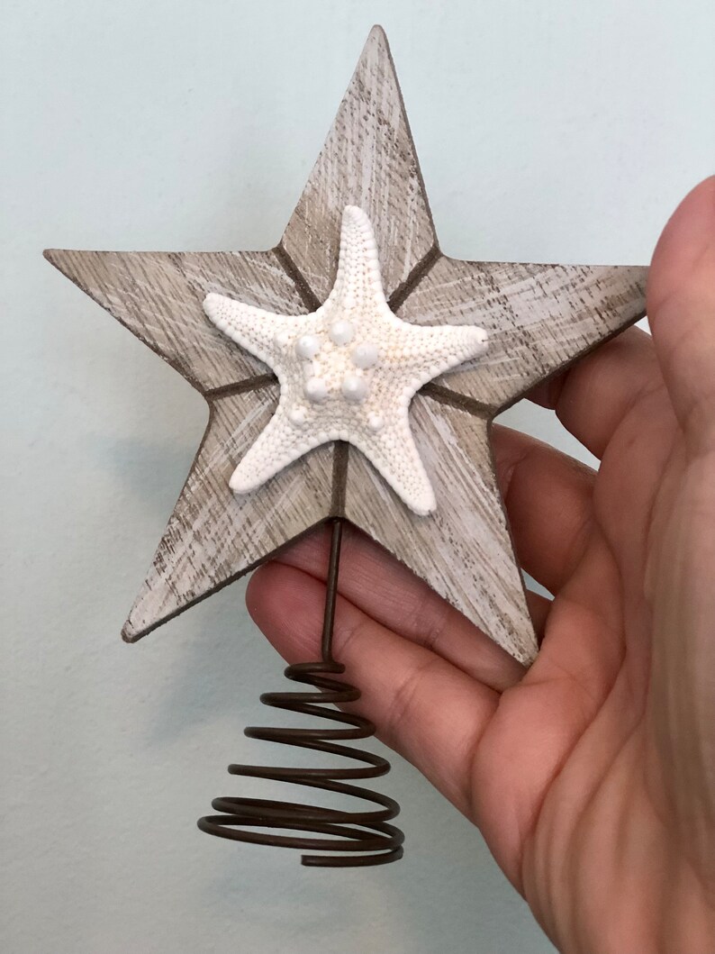 Mini Tree Toppers Coastal Christmas Tree Topper Mini Coastal Etsy