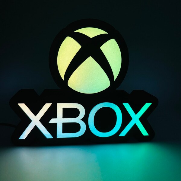 ползователелсий светодиодный логотип Xbox | 3D-ччать с rgb-оодсеткой | переонализирийте сви ировые наройки | иеалный подарок д гейееровв