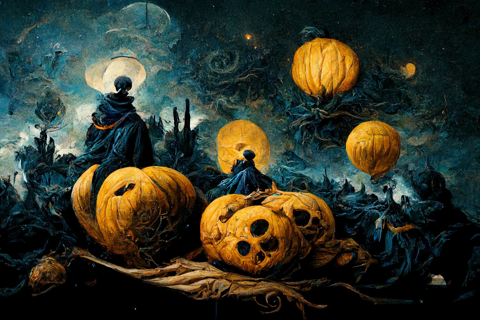 starry-night-pumpkin-patch-pack-x4-digital-halloween-prints-printable
