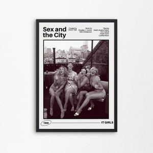 Sex And The City, Trendy, Retro, Movie Poster, Digital Download, PRINTABLE Art, College, Wall Art