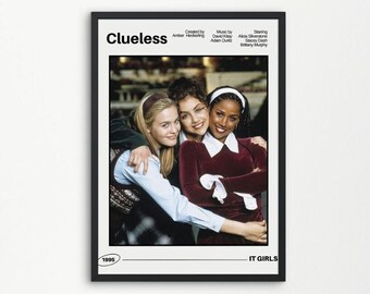 Clueless, Trendy, Retro, Digital Download, PRINTABLE Art, Film Poster, College Decor, Y2K, Wall Art