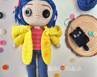 Coraline Amigurumi Doll/ Coraline Doll Crochet