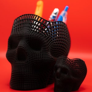 Creepy Cool Skull Desk Organizer - Multiple Sizes & Colors