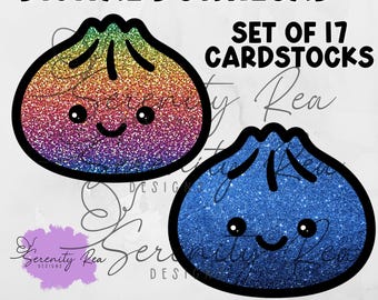 Inserts de papier cartonné Freshie Mold Kawaii Dumpling No Bow (téléchargement numérique)