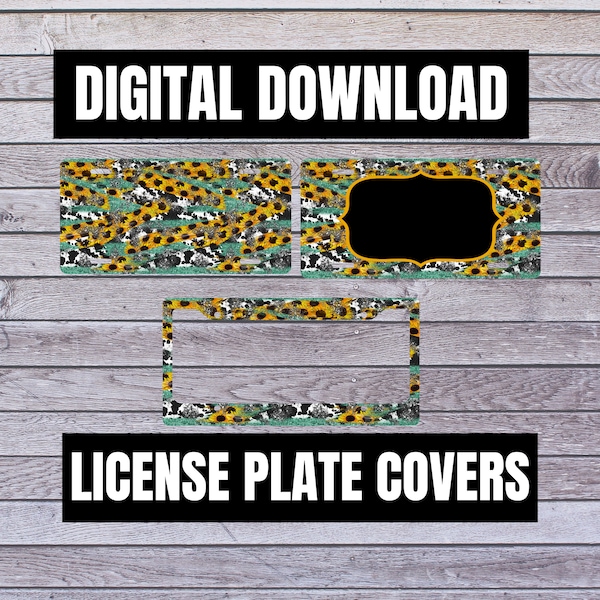 Sublimation Car License Plate Designs Etsy