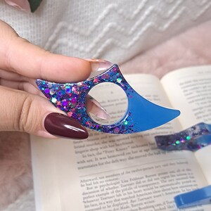 Blue Glitter Book Page Holder Collection | Bookish, Reader, Bookmark, Gift