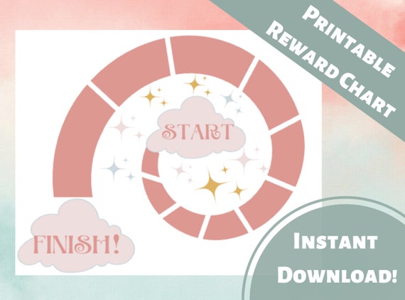 Printable Star Reward Chart Simple Reward Chart for Toddlers - Etsy