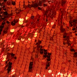 1 piece 5 yards cut sequence Red color