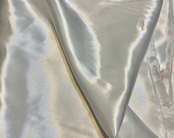 Charmeuse Satin Fabric - White - 58" Width
