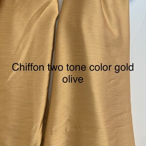 Green Gold Chiffon - Etsy
