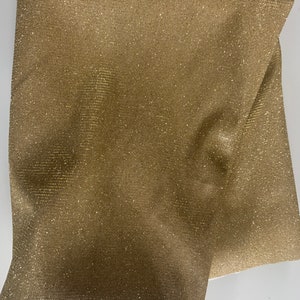 Lurex fabric or glitter fabric color bright gold