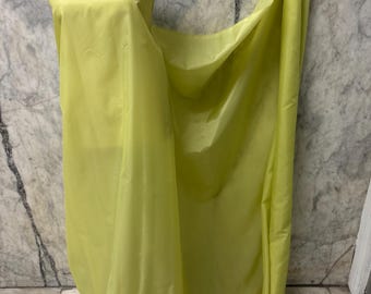 Poly Lining Fabrics - Sage Yellow - 60" Width