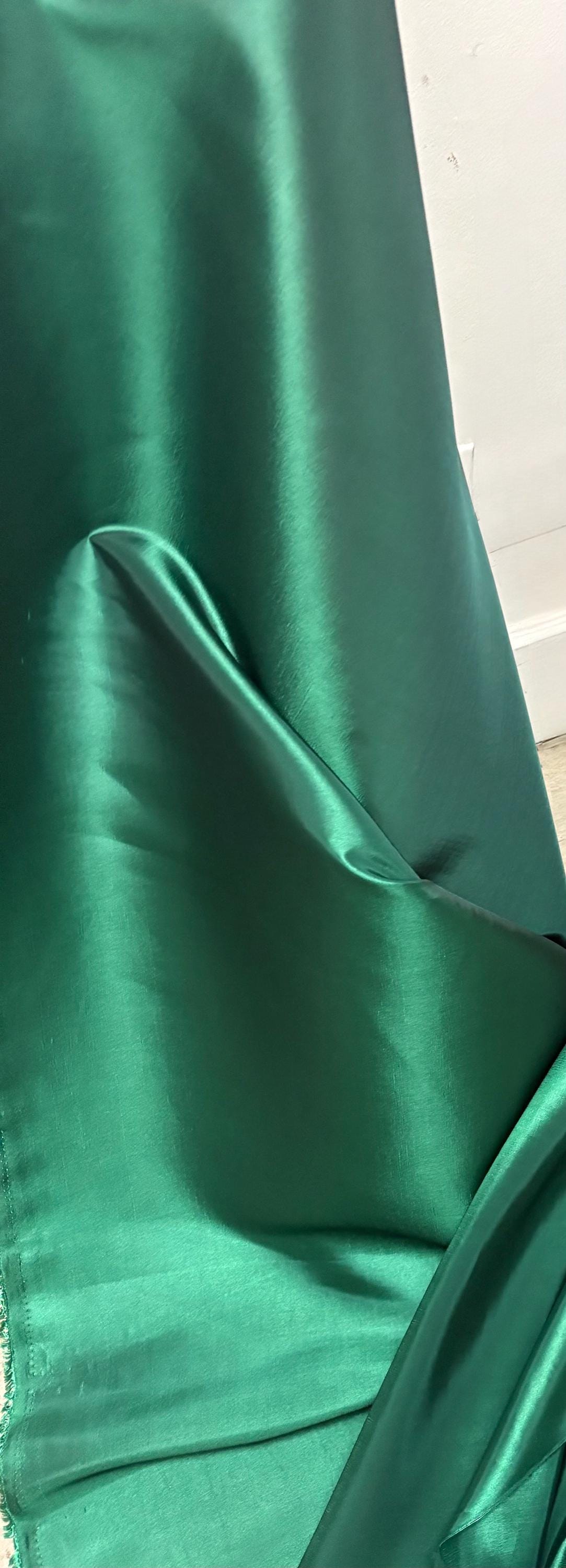 Green Taffeta Dress - Etsy