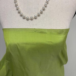 100% silk taffeta fabric - Light Olive 2244-2 - 54" width