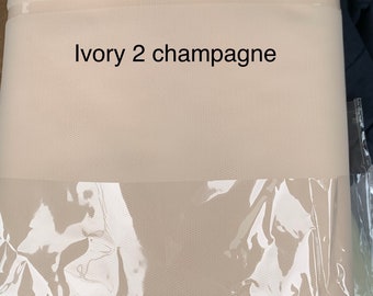Illusion Tulle Fabric - Champagne - 54" Width - 40 yards bolt