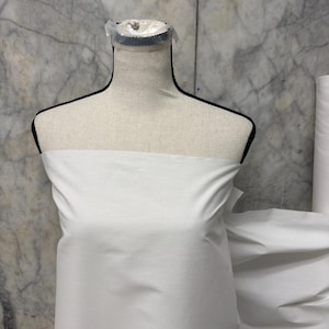 100% Cotton fabric - Milky white - 58" width - Weight per yard almost 5.5 Oz. image 1