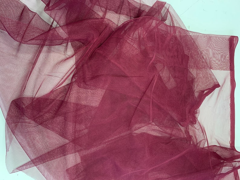 Burgundy Mesh Fabric by Yard. 100% Polyester Mesh Fabric Width 48 ...
