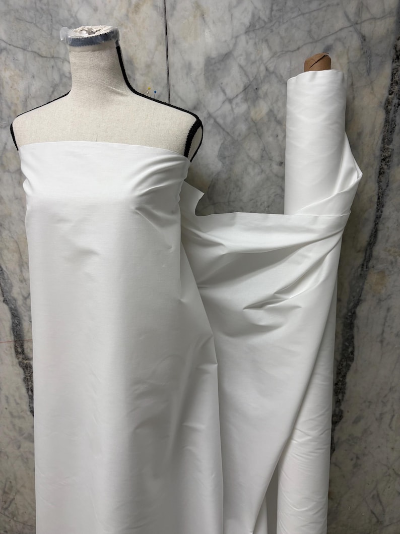100% Cotton fabric - Milky white - 58" width - Weight per yard almost 5.5 Oz. image 4