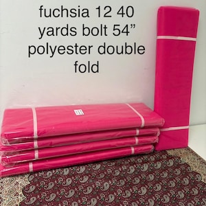 Color Fucshia 12 Tulle 1 bolt 40 yards width 54&quot;, double fold, . Tela de tul. use for party decoration. craft fabric. wedding vale and tutu