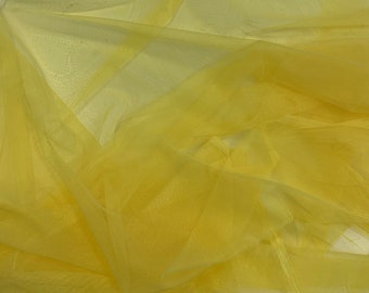Mesh Fabric - Yellow - 55" Width