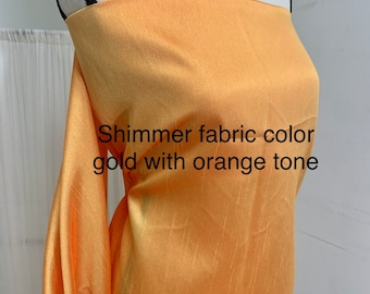 Shimmer fabric two tone - Gold - 58" Width