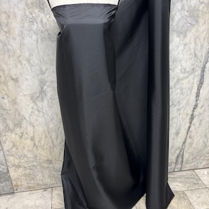 Poly Lining Fabric - Black - 58" Width