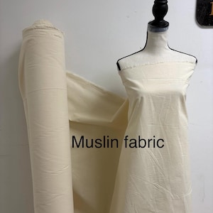 Muslin Fabric - 100% cotton - Greige fabric - 61" Width REF. FLA collection