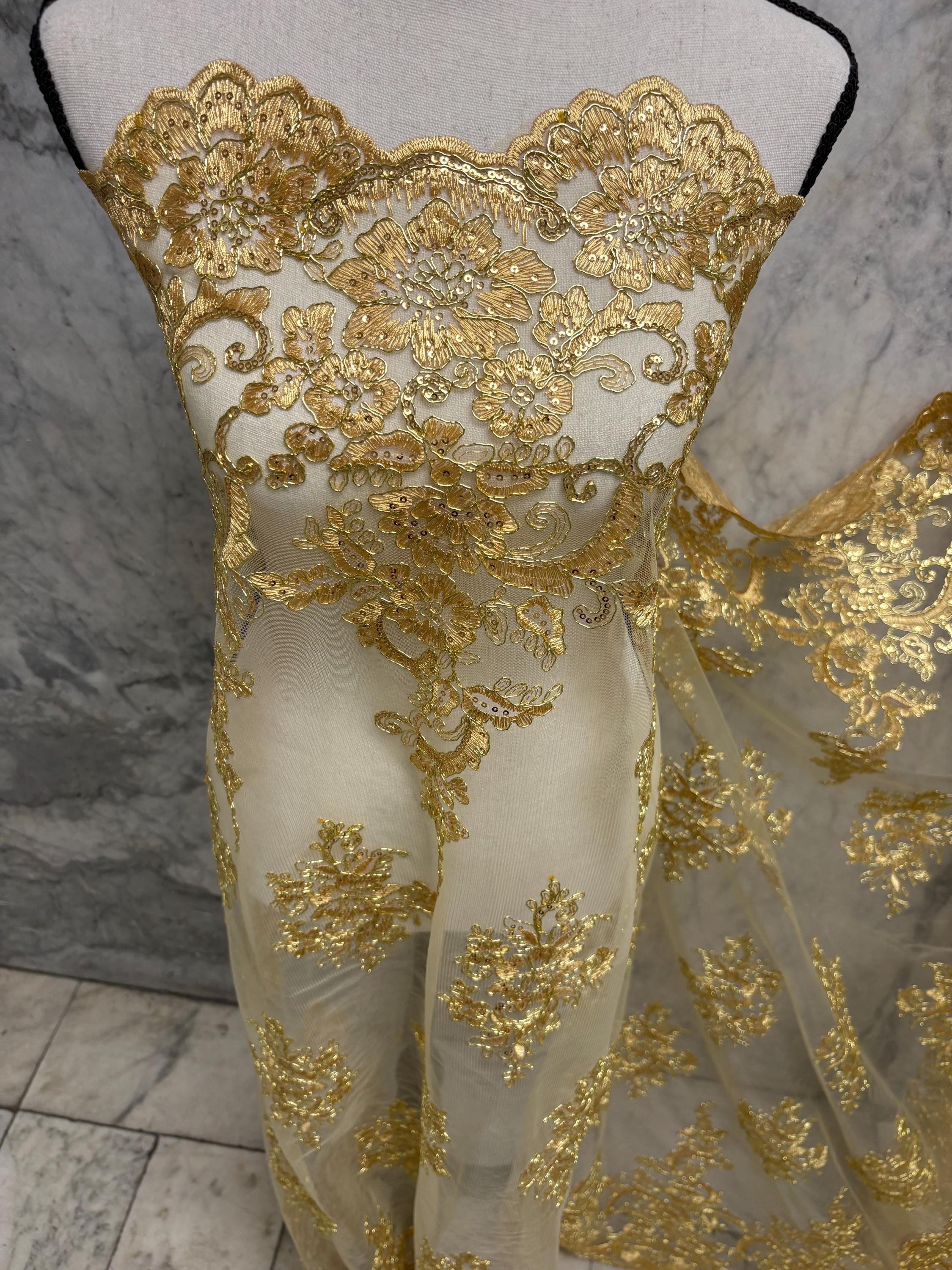 Lace Gold Dress - Etsy