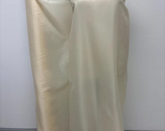 Poly Lining Fabrics - Ivory - 60" Width