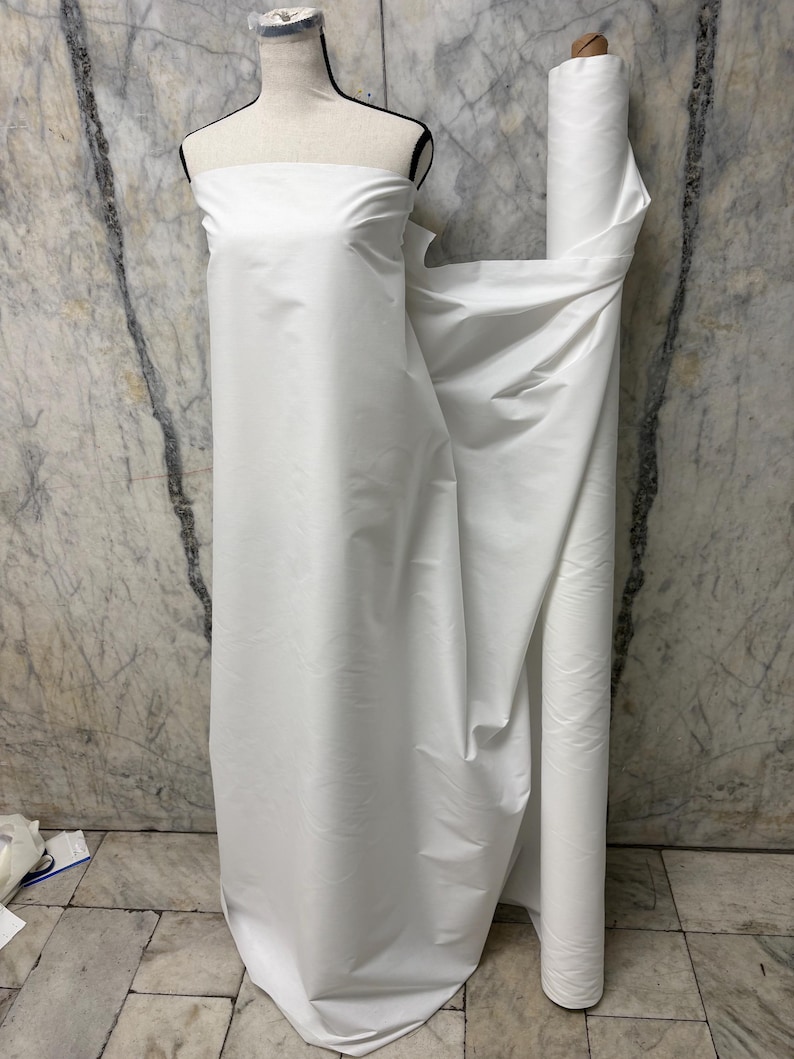 100% Cotton fabric - Milky white - 58" width - Weight per yard almost 5.5 Oz. image 2