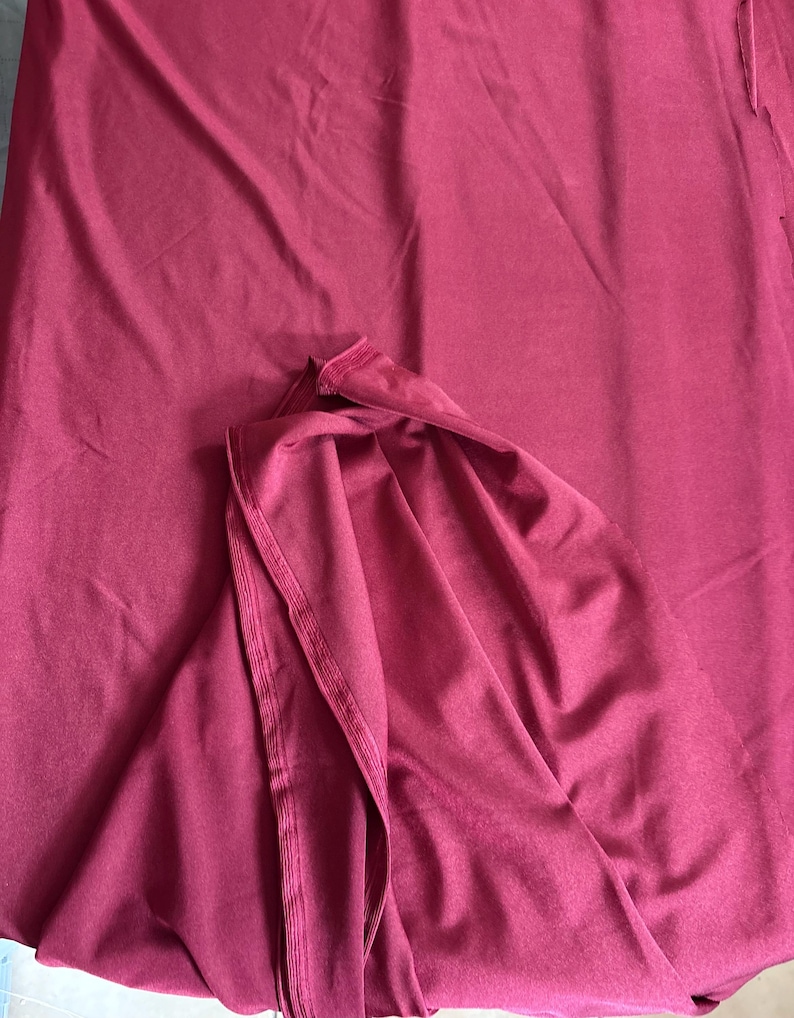 Nylon Spandex Lycra stof - Bordeauxrood - 147 cm breed afbeelding 1