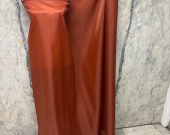 Poly Lining Fabrics - Rust - 60" Width