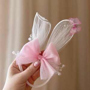 Custom Headbands, Easter headband, bunny ears headband, easter photo session, animal ears for baby girl, baby bunny, birthday accessories