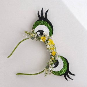Comfortable Frog Eyes Headband Halloween Costume, Halloween Gift, Toad Costume, Frog Party, Adult Halloween Costume, headband with frog eyes