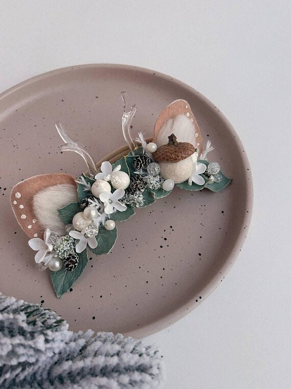 Cerchietto Natale Bambina Fascia Per Capelli Con Corna Di Renna Accessorio Natalizio Per Adulti