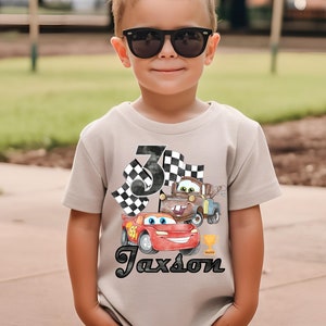 Disney Cars Birthday Shirt, McQueen and Mater Birthday T-Shirt, Matching Family Birthday Shirts, Long Sleeve or Short Sleeve