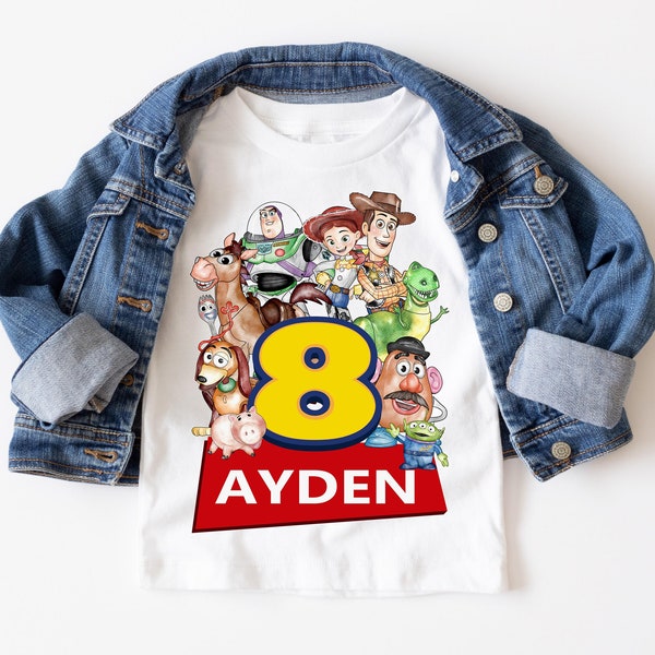Toy Story Birthday Shirt, Toy Story Boy's Birthday Tee, Matching Family Birthday Shirts, Long Sleeve or Short Sleeve