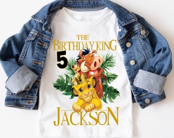 Lion King Birthday Shirt, Simba Birthday Tee, Matching Family Birthday Shirts, Long Sleeve or Short Sleeve
