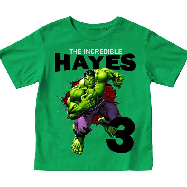 Hulk Birthday Shirt, Hulk Smash Boy's Birthday Tee, Matching Family Birthday Shirts, Long Sleeve or Short Sleeve