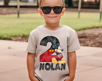 Mickey Mouse Birthday Shirt, Mickey Mouse Shirt for Boys, Matching Family Birthday Shirts, Long Sleeve or Short Sleeve