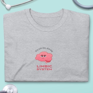 Limbic System - Men's T-shirt | Neuroscience, Neurology, Neurologist gift, Medical shirt, Doctor, Brain shirt, Brain design, Anatomy shirt