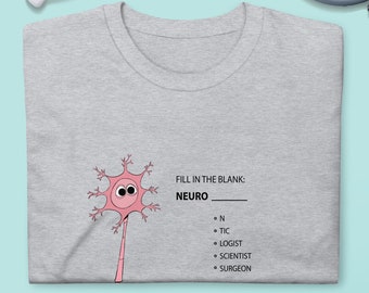 Neuro - Heren T-shirt | Neuroloog shirt, Hersenen T-shirt, Neuron, Neurochirurg, Medisch cadeau, Grappige arts, Neurologie, Neuropsycholoog