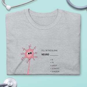 Neuro - Men's T-shirt | Neurologist shirt, Brain T-shirt, Neuron, Neurosurgeon, Medical gift, Funny doctor, Neurology, Neuropsychologist