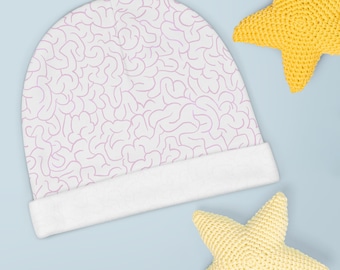 Baby Brains Beanie - Neurology baby gift, Doctor newborn, Brain cap, Neurologist, Brain Surgeon, Neuroscience, Brainy, Neural Pathways