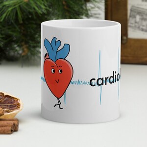 I &lt;3 Cardiology Mug | Cardiologist gift, Heart surgeon, Cardiac Nurse, Doctor Tumbler gift, Cute cardio ekg