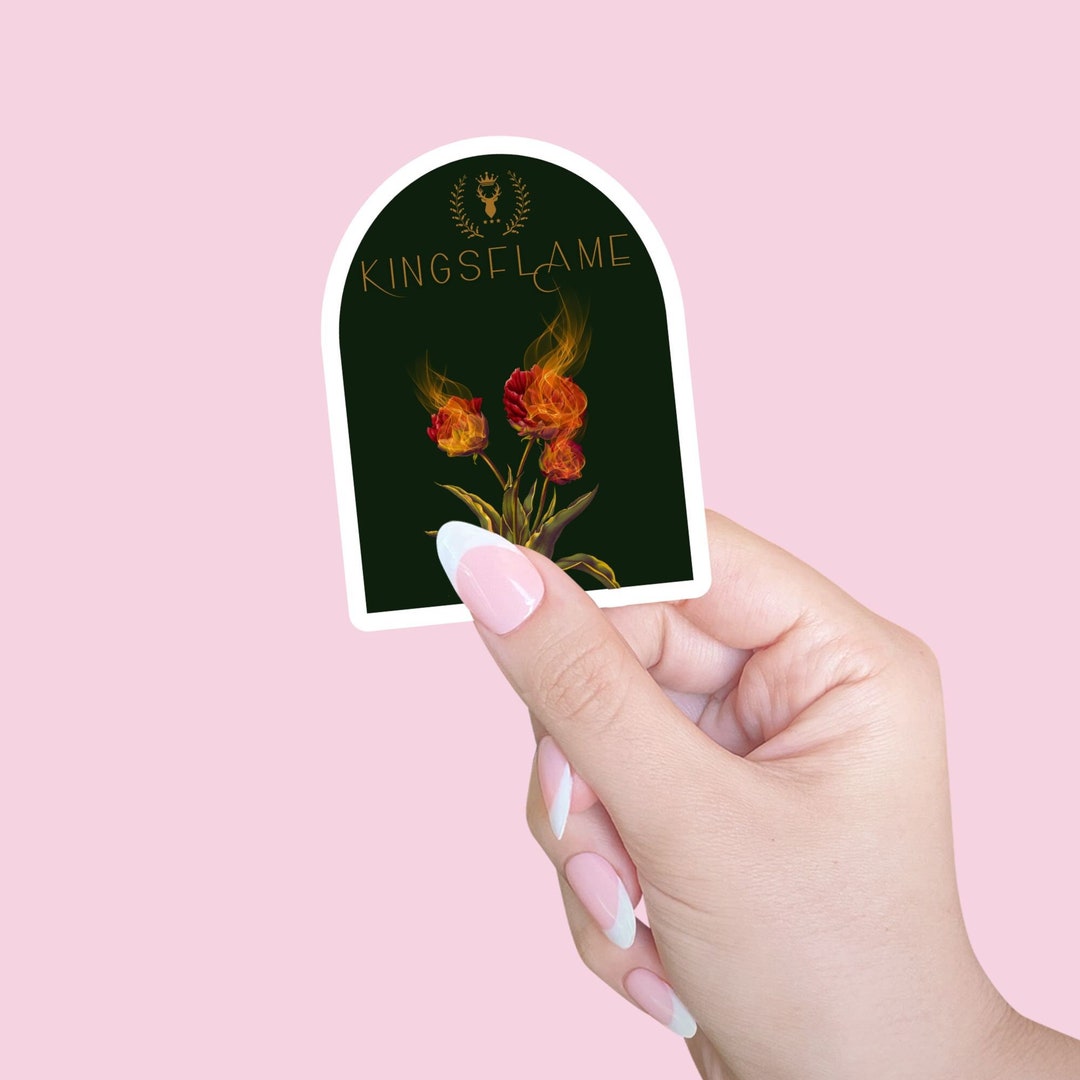 Kingsflame Throne Of Glass Sticker Officially Licensed Kingdom Of Ash Il 1080xN.4912782410 Cpst