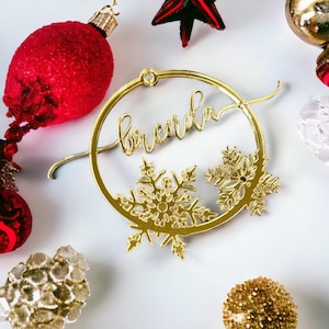 Personalized Christmas Ornament: Handmade Snowflake Gift