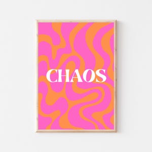 Chaos druckbare Poster Wandkunst